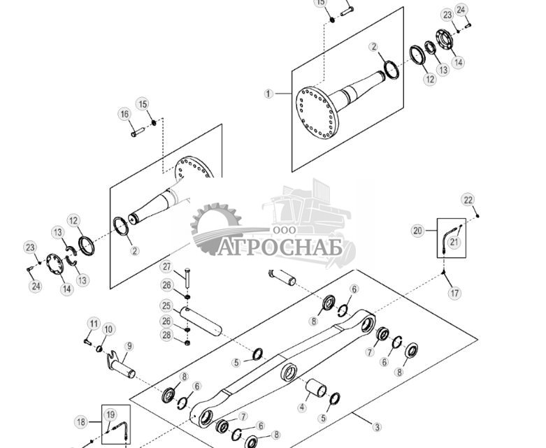 Поворотные шкворни, поперечина и детали (LGP) (механизм механического наклона под углом) (XXXXXX - 195546) - ST10709 26.jpg